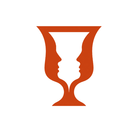 The Intralocutor grail mark — two faces in profile forming a chalice